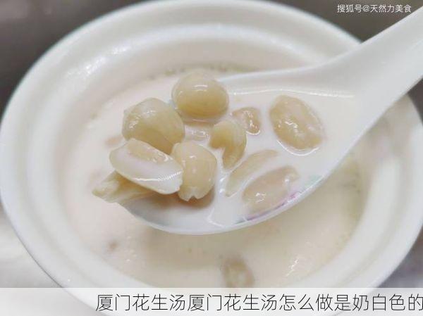 厦门花生汤厦门花生汤怎么做是奶白色的