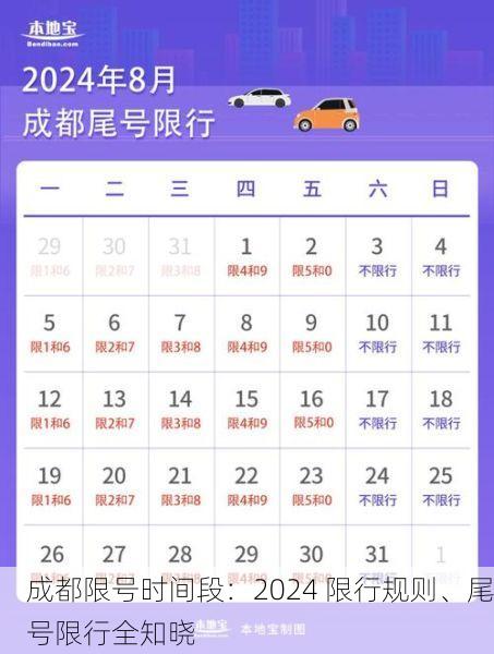成都限号时间段:2024 限行规则、尾号限行全知晓